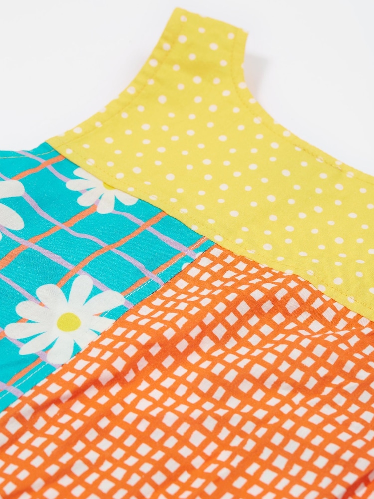 Frugi Green Summer Printed 100% Organic Cotton Dungarees - Imagen 8 de 8