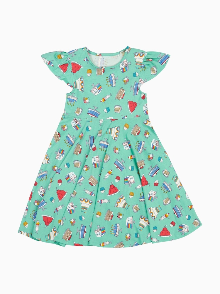 Frugi Girls Pink Morwenna Skater Dress - Image 1 of 6