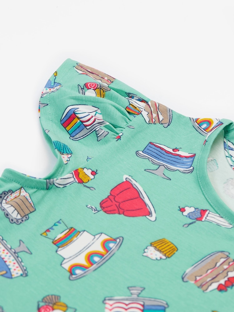 Frugi Girls Pink Morwenna Skater Dress - Image 2 of 6