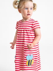 Frugi Pink Little Layla 100% Organic Cotton Dress - Imagen 1 de 8