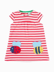 Frugi Pink Little Layla 100% Organic Cotton Dress - Imagen 2 de 8