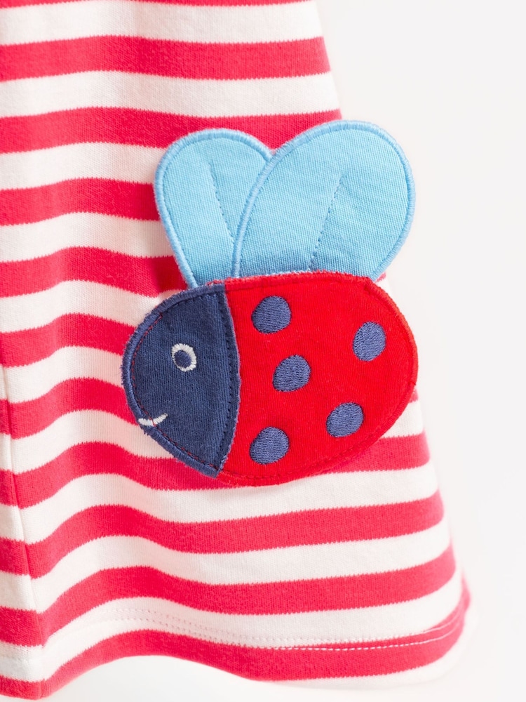 Frugi Pink Little Layla 100% Organic Cotton Dress - Imagen 8 de 8