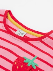 Frugi Pink Camille Appliqué T-Shirt - Image 4 of 4