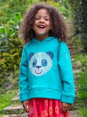 Frugi Oversized Blue Lissie Hoodie - Image 1 of 7