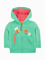 Verde - Sudadera con capucha Carbis de algodón orgánico 100% de Frugi - Imagen 1 de 4