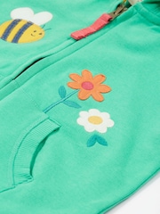 Verde - Sudadera con capucha Carbis de algodón orgánico 100% de Frugi - Imagen 3 de 4