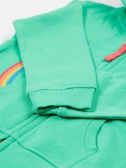 Verde - Sudadera con capucha Carbis de algodón orgánico 100% de Frugi - Imagen 4 de 4