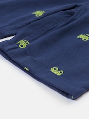 Frugi Blue Elio 100% Organic Cotton Short Dungarees - Imagen 5 de 5