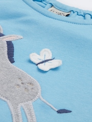 Frugi Blue Emily Appliqué T-Shirt - Image 4 of 6
