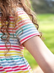 Frugi Blue Lucy Rainbow Dress - Image 2 of 6