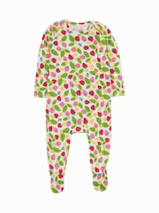 Frugi Green Easy Dressing Printed Sleepsuit - Image 1 of 7
