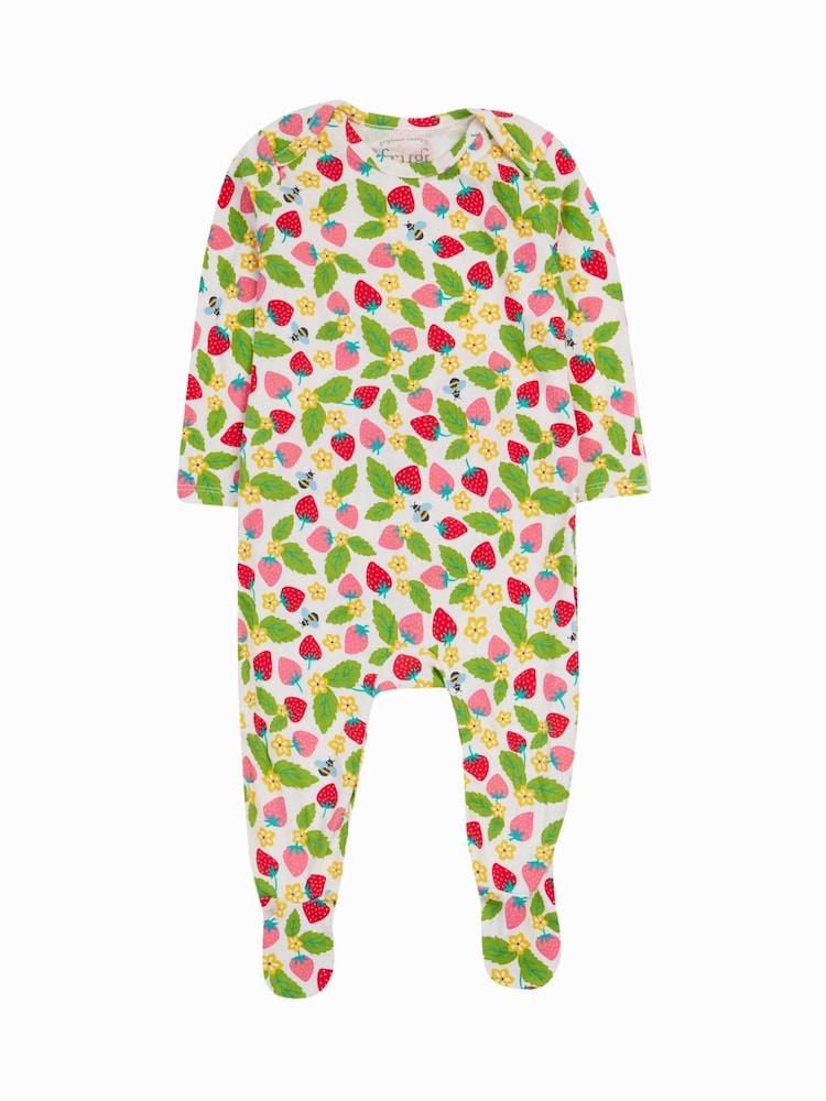 Frugi Green Easy Dressing Printed Sleepsuit - Image 1 of 7