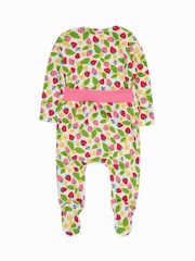 Frugi Green Easy Dressing Printed Sleepsuit - Image 2 of 7