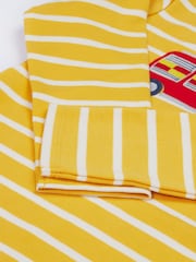 Frugi Yellow Orion Appliqué 100% Organic Cotton Top - Image 4 of 5