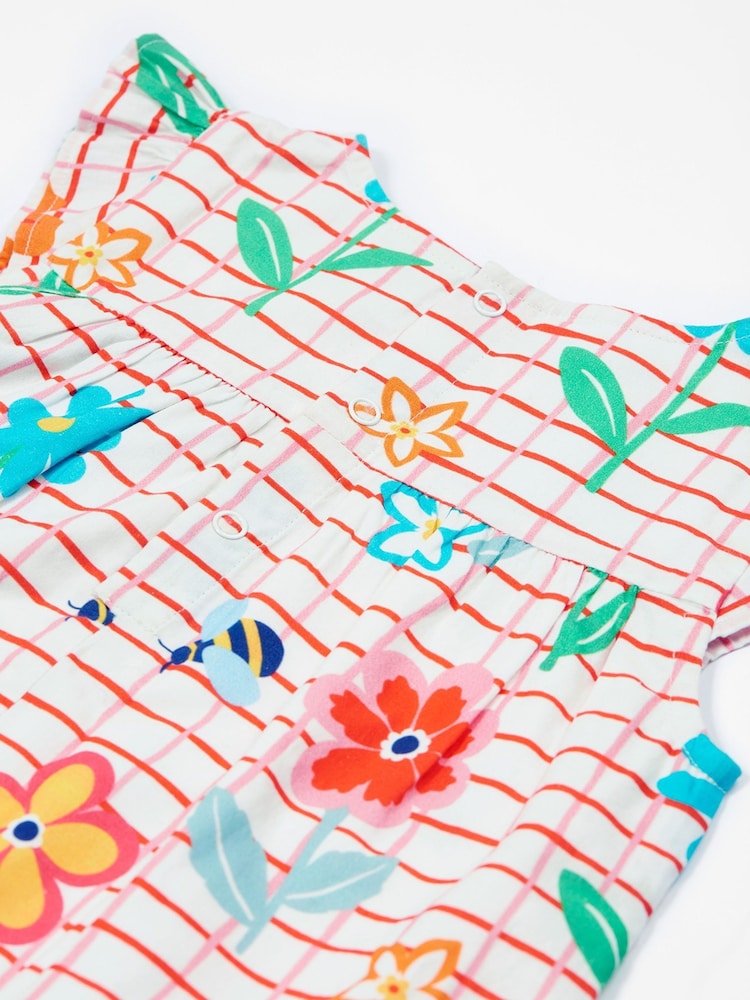 Frugi Rainbow Floral Playsuit - Imagen 6 de 6