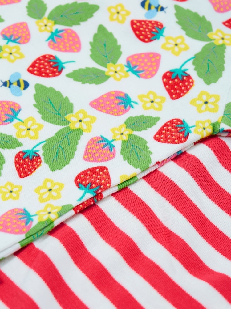 Rosa - Frugi Super Special Short Sleeve 100% Cotton Bodysuits 2 Pack - Imagen 4 de 4
