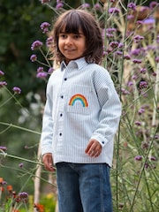 Frugi Blue Lerryn Shacket 100% Organic Cotton Shirt - Image 1 of 8