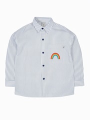 Frugi Blue Lerryn Shacket 100% Organic Cotton Shirt - Image 4 of 8