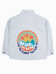 Frugi Blue Lerryn Shacket 100% Organic Cotton Shirt - Image 5 of 8