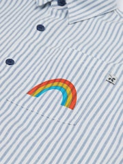 Frugi Blue Lerryn Shacket 100% Organic Cotton Shirt - Image 7 of 8