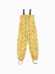 Frugi Yellow Puddle Buster Printed Trousers - Image 2 of 7