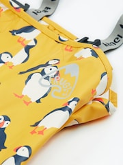 Frugi Yellow Puddle Buster Printed Trousers - Image 4 of 7
