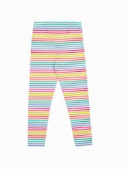 Frugi Blue Bunny Printed Leggings - Image 2 of 4