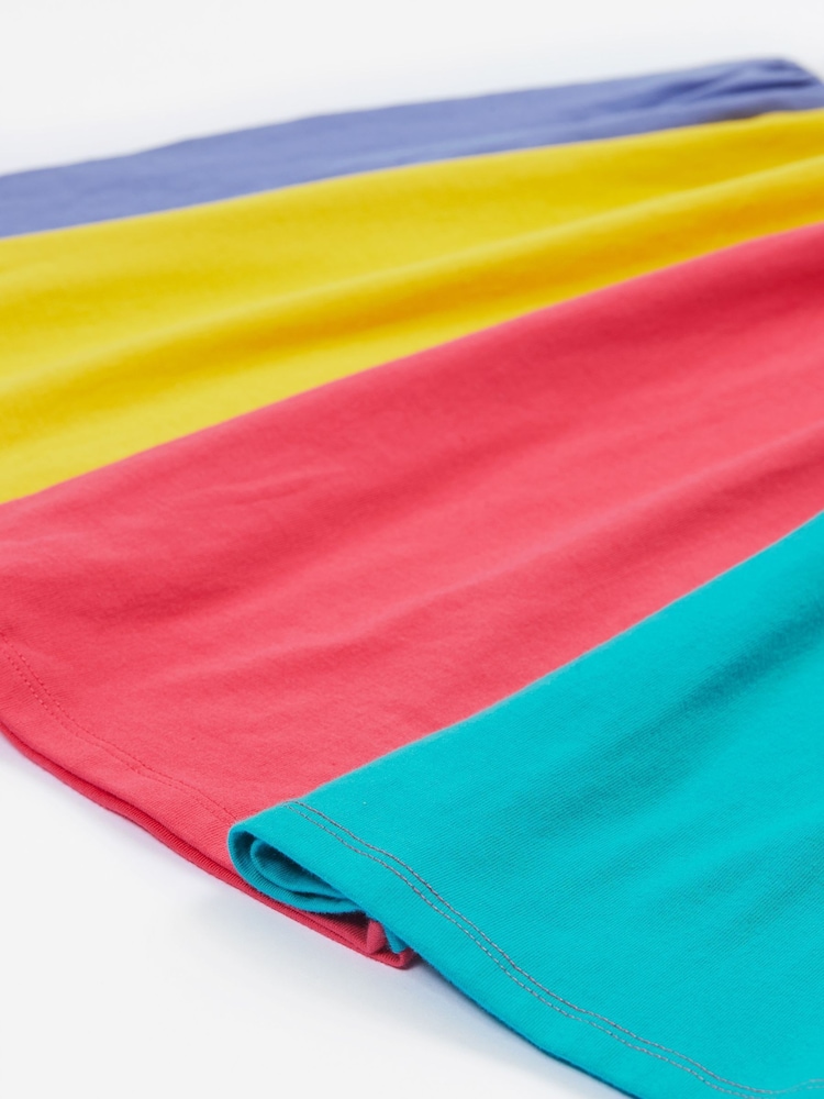 Frugi Kids Blue Rainbow Jersey Dress - Image 3 of 7