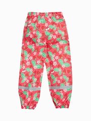Rosa - Frugi Green Dinosaur Waterproof Printed Trousers - Imagen 2 de 5