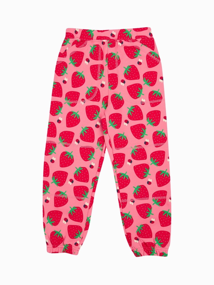 Frugi Pink Strawberry Joggers - Kids' Clothing - Image 1 of 5