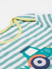 Frugi Blue Bobby 100% Organic Cotton Appliqué Top - Imagen 5 de 5
