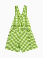 Frugi Green Gingham Culotte Dungarees - Image 2 of 6