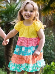 Frugi Blue Kids Rainbow Dorothy Twirly 100% Organic Cotton Dress - Image 2 of 6