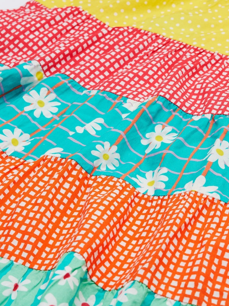 Frugi Blue Kids Rainbow Dorothy Twirly Dress - Image 6 of 6 Frugi Blue Kids Rainbow Dorothy Twirly Dress - Image 6 of 6