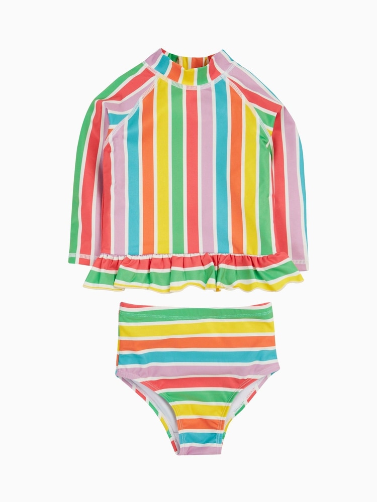 Frugi Pink Waverley Rash Vest Set - Image 1 of 5