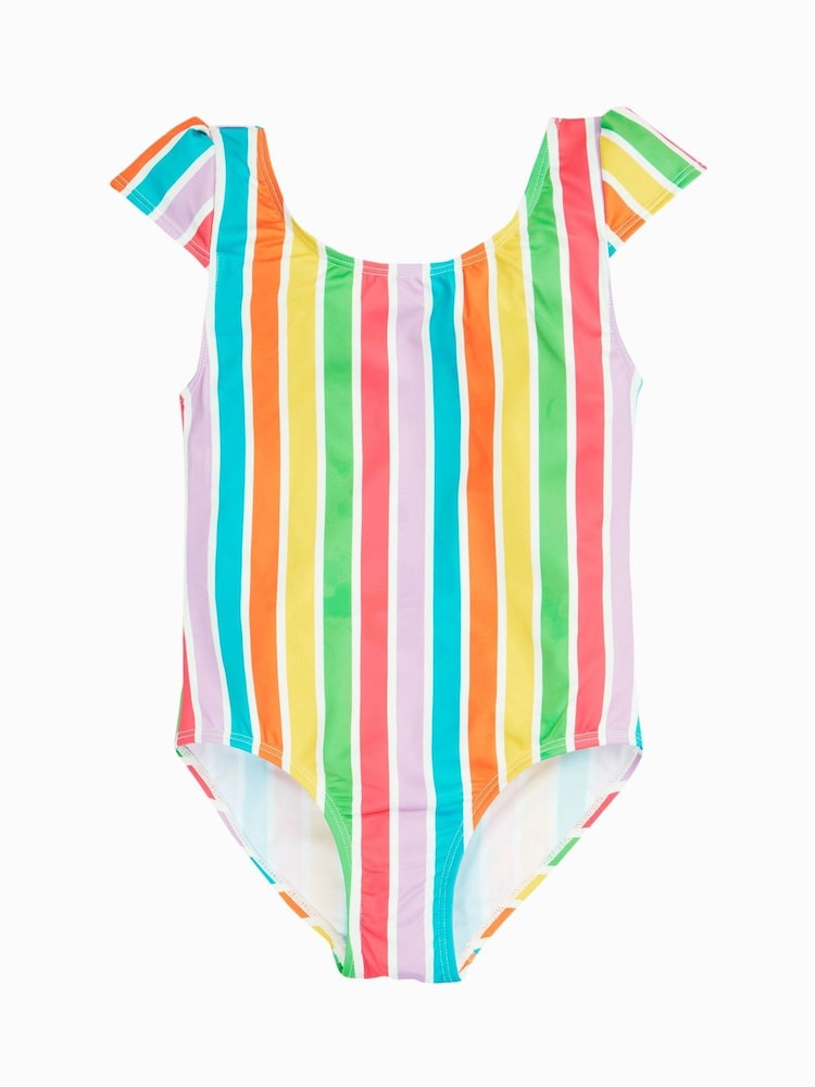 Frugi Blue Rainbow Marina Swimsuit Swimwear - Image 1 of 6