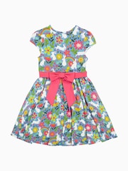 Frugi Blue Bunny Party Skater Dress - Image 2 of 7