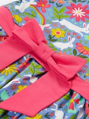 Frugi Blue Bunny Party Skater Dress - Image 3 of 7