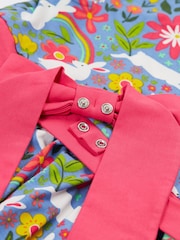 Frugi Blue Bunny Party Skater Dress - Image 4 of 7