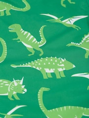 Verde - Frugi Green Dinosaur Waterproof Printed Trousers - Imagen 4 de 5