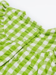 Frugi Green Gingham Body Dress - Imagen 5 de 5