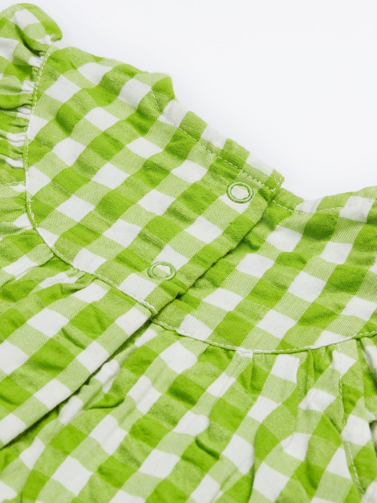 Frugi Green Gingham Body Dress - Image 5 of 5 Frugi Green Gingham Body Dress - Image 5 of 5