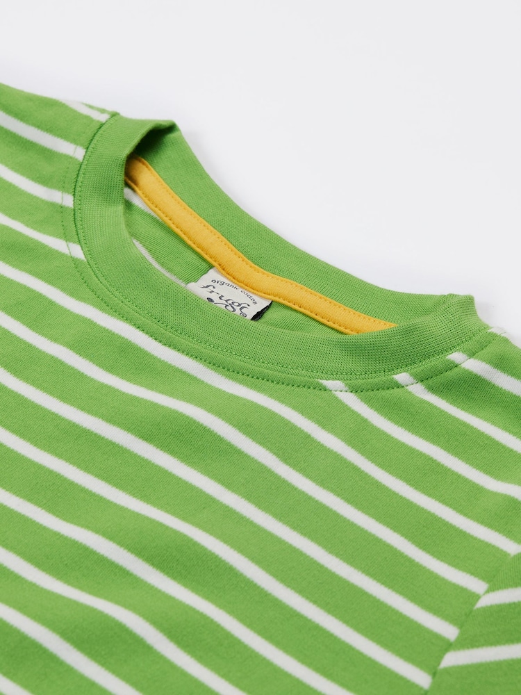 Frugi Green Sid Appliqué 100% Organic Cotton T-Shirt - Image 5 of 5