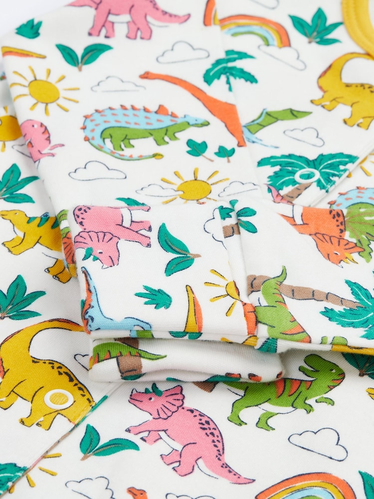Frugi White Dinosaur Sleepsuit - Baby Clothing - Image 4 of 6