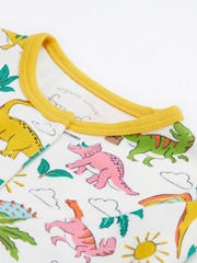 Frugi White Dinosaur Sleepsuit - Baby Clothing - Image 5 of 6