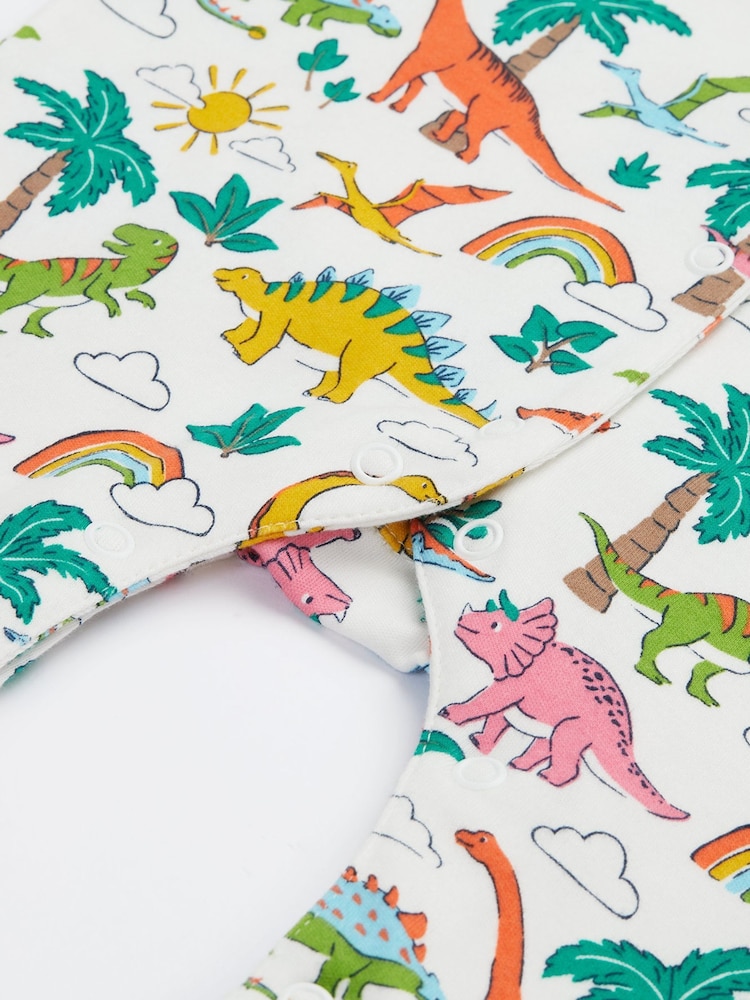 Frugi White Dinosaur Sleepsuit - Baby Clothing - Image 6 of 6