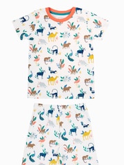 Pijama blanco 100% de algodón orgánico Snooze Frugi - Imagen 1 de 4