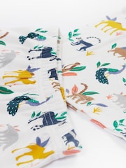 Pijama blanco 100% de algodón orgánico Snooze Frugi - Imagen 2 de 4