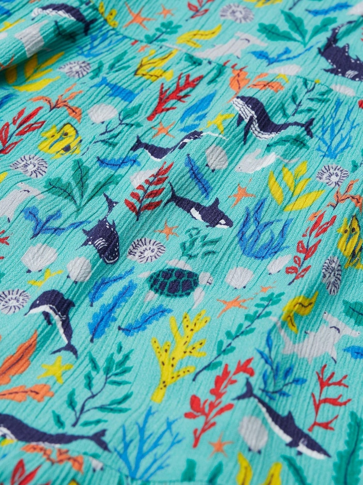 Frugi Womens Blue Alani Midi Dress - Image 5 of 5