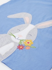 Frugi Blue Cassia Appliqué 100% Organic Cotton T-Shirt - Image 3 of 5